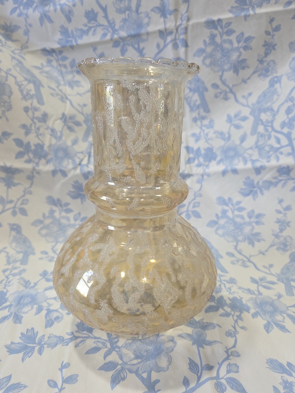 Vintage Amber Glass Lamp Shade Hurricane Medieval Spanish Greece